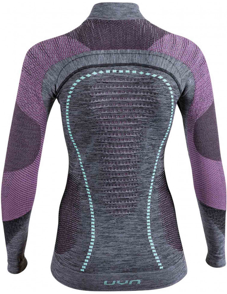 Термобелье кофта UYN WS AMBITYON UW SHIRT B617 Black Melange/Pink/Aqua L/XL 8054216349936 Термобелье женское UYN 12 990 ₽