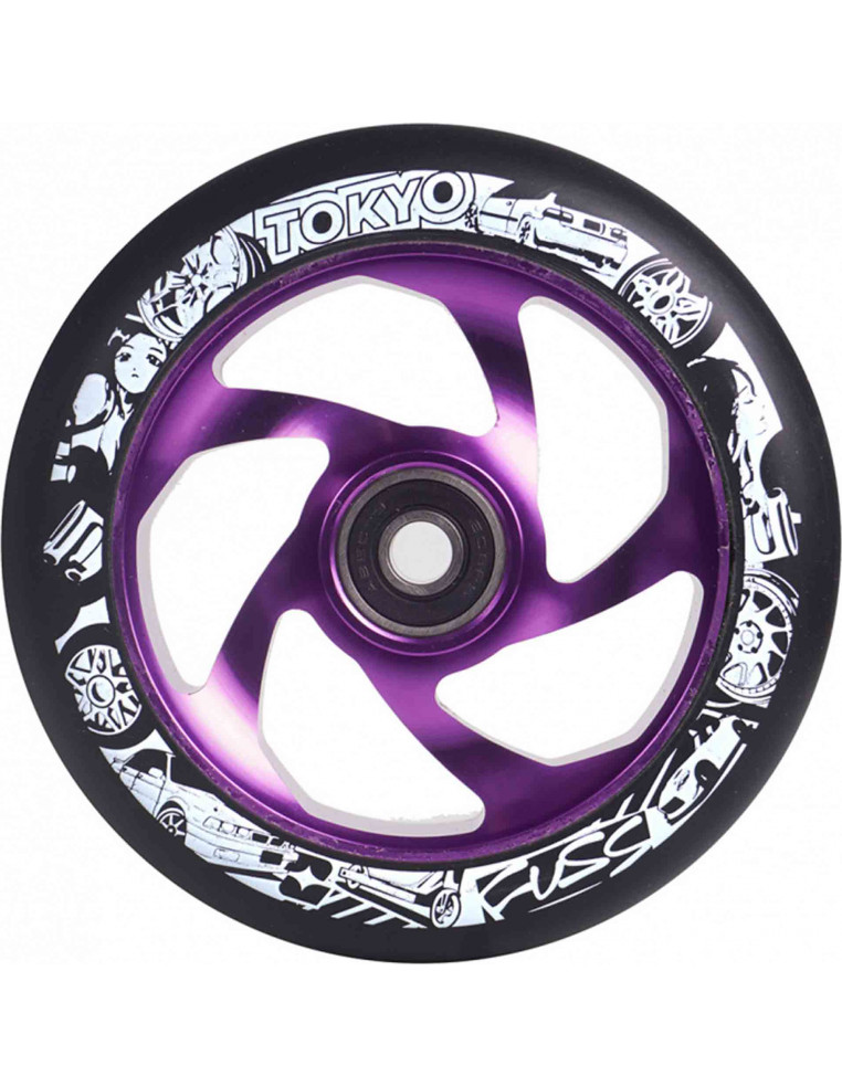 Колесо для самоката Diverse Tokyo fuss Dorisha wheel purple/black 2200000048110 Запчасти для самокатов DIVERSE 1 700 ₽