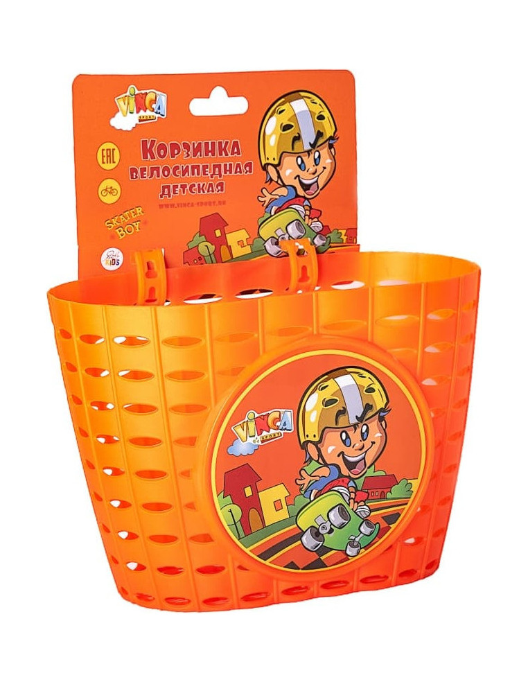 Корзина детская на руль диам. 12-14 220x140x130мм P06 Skater 2000014393622 Велоаксессуары VS 320 ₽