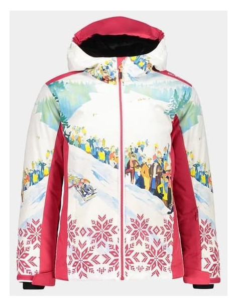 Куртка CMP G JACKET SNAPS HOOD BEGONIA-TITANIO (Малиновый) Р:128 8059342218422 Детские куртки CMP 10 990 ₽