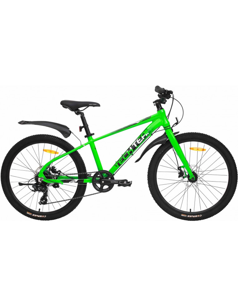 Велосипед 24" TECH TEAM Neon 24"х13" green 4620065571879 Детские велосипеды TECH TEAM 27 900 ₽