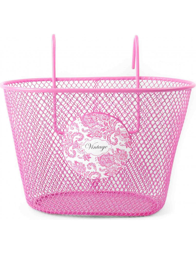 Корзина на самокат велосипед 240x150x150мм P 09 Pink Vintage 2044794138240 Корзины  390 ₽