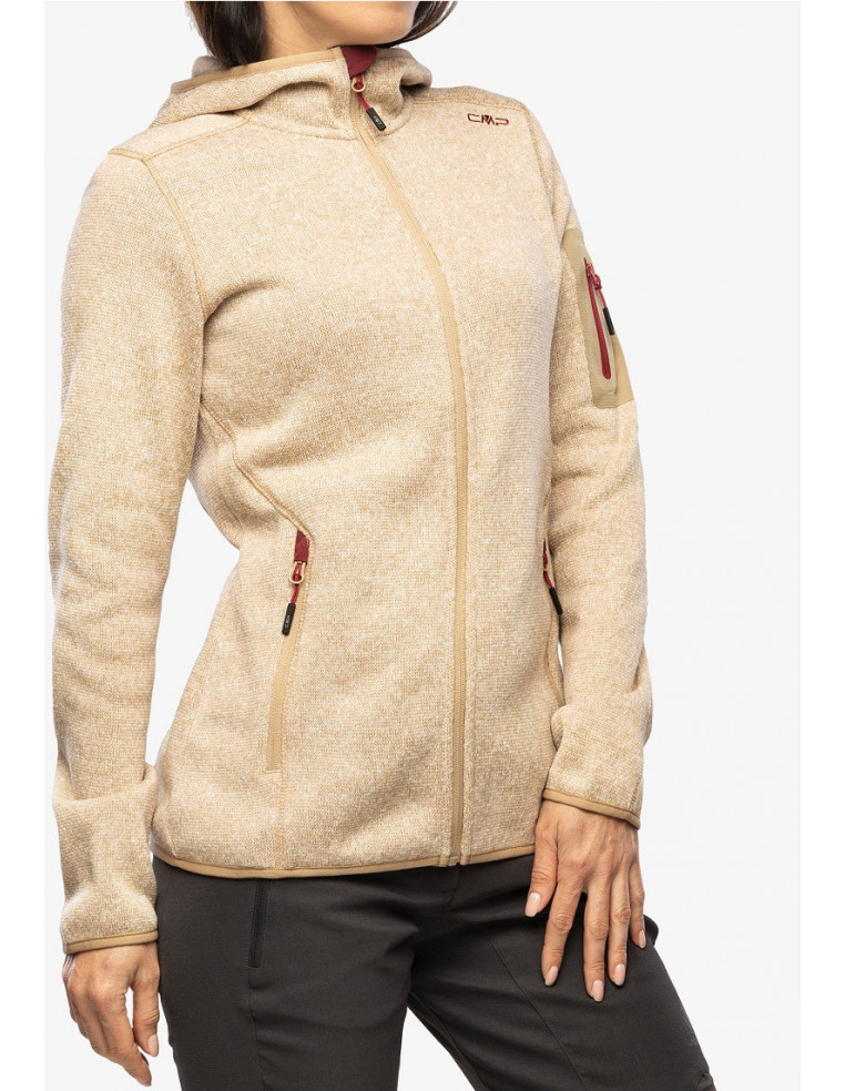 Кофта женская CMP WOMAN SESAMO ANEMONE hood (Светло-коричневый) Р:48 8058949088018 Средний слой CMP 7 980 ₽