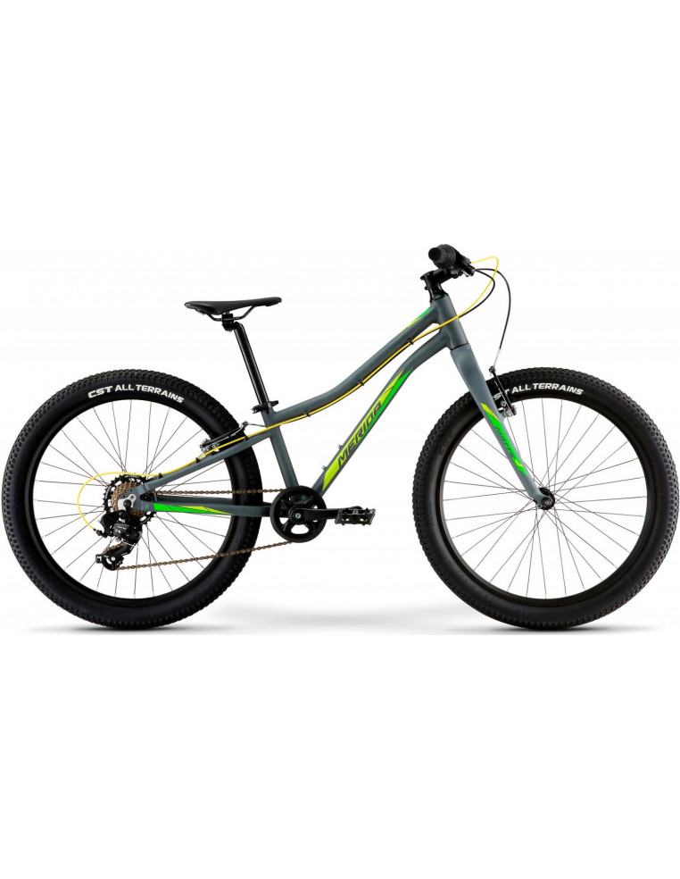 Велосипед горный Merida Matts J.24+ Eco К:24" MattCoolGrey/GreenYellow 2200000035387 Детские велосипеды MERIDA 37 790 ₽
