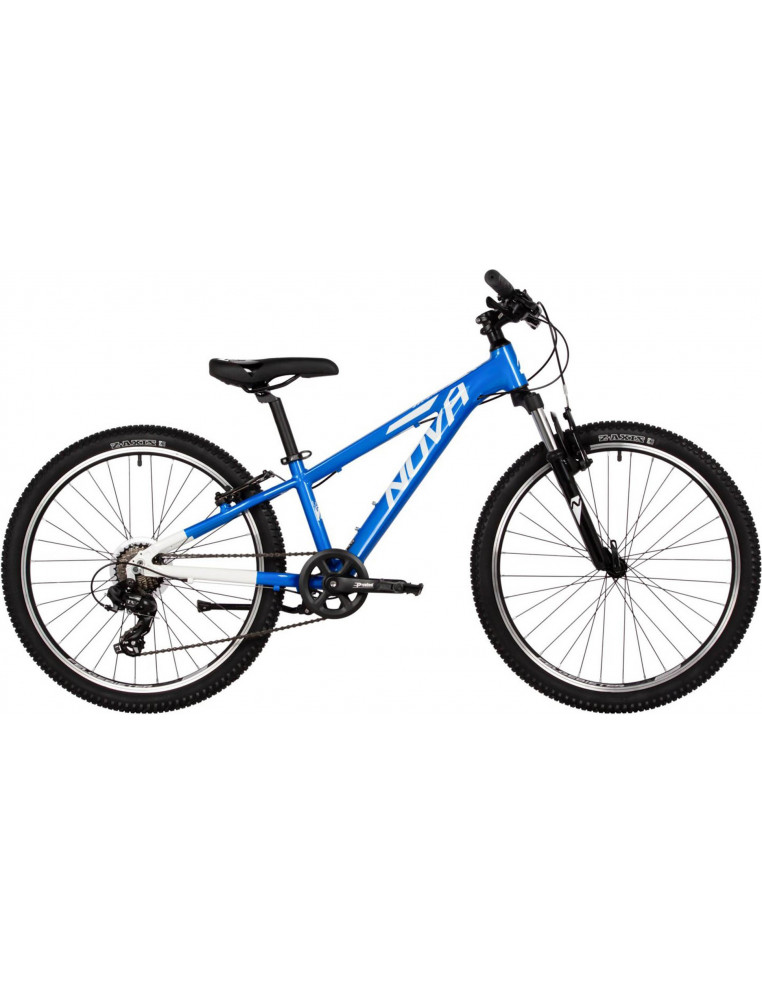 Велосипед 24" NOVATRACK EXTREME 11" 7 скор. Алюм. Синий Белый 2200000048677 Детские велосипеды Novatrack 27 600 ₽