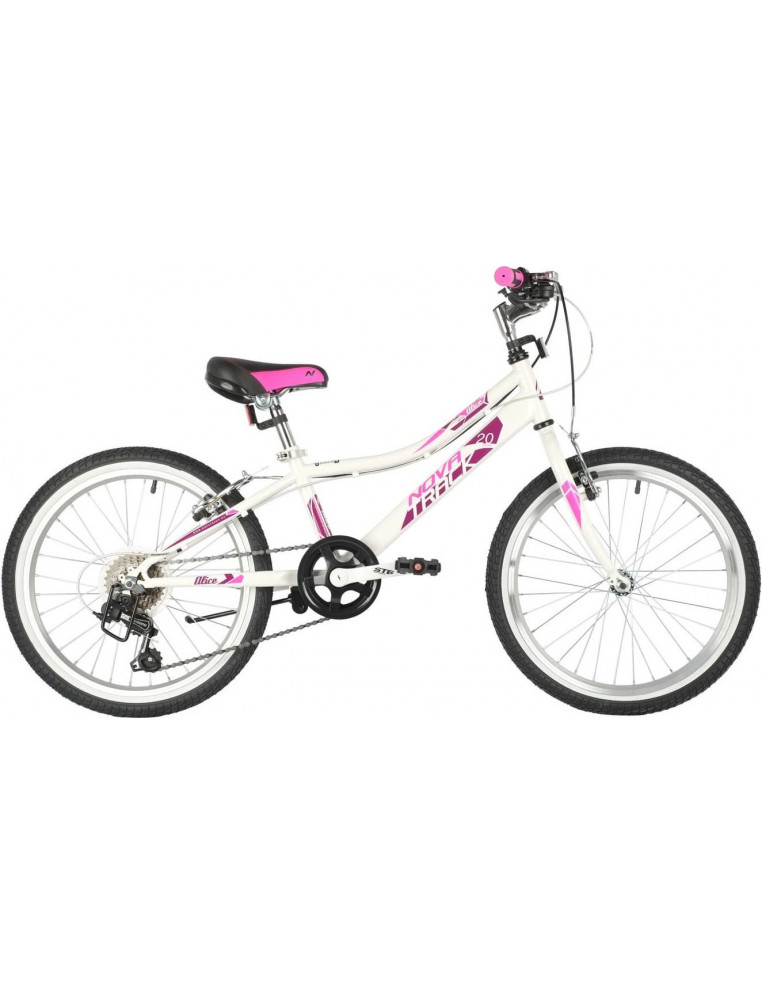 Велосипед 20" NOVATRACK ALICE 6 скоростей, Белый 2200000026439 Детские велосипеды Novatrack 18 950 ₽
