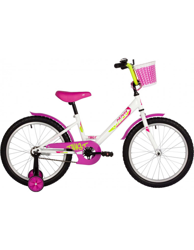 Велосипед 20" NOVATRACK TWIST Белый 2200000047786 Детские велосипеды Novatrack 11 590 ₽
