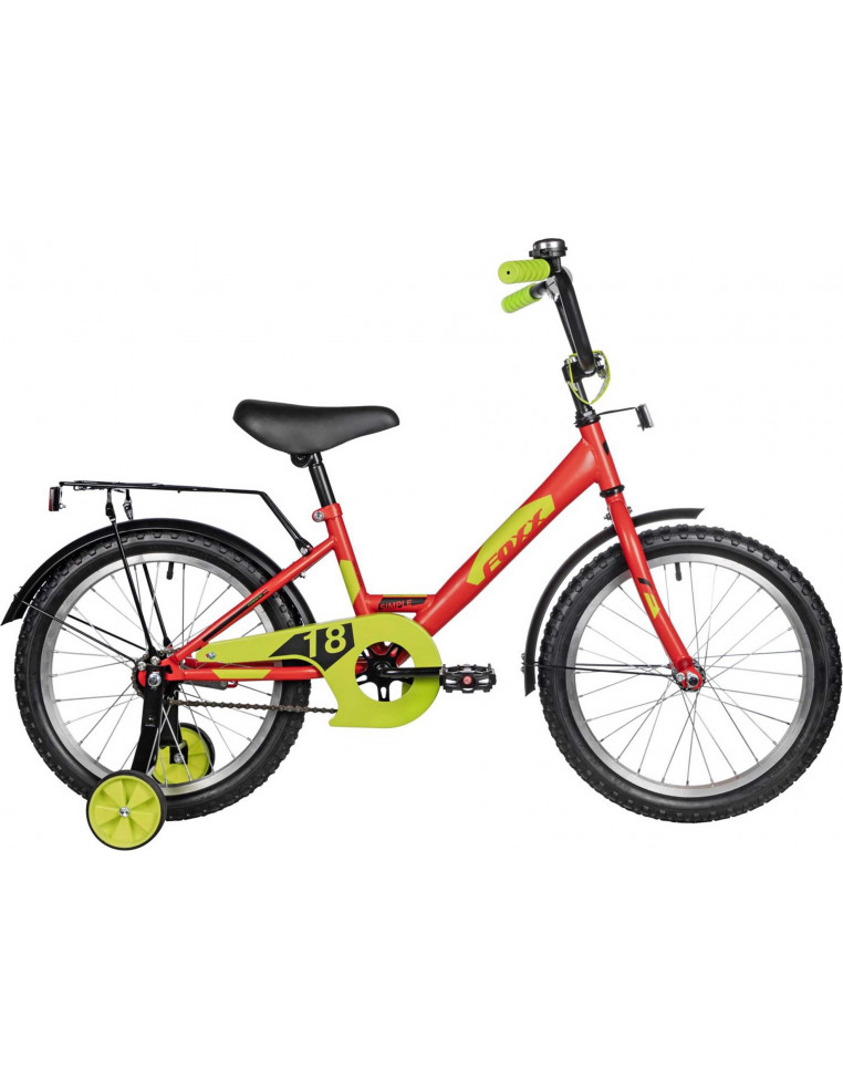 Велосипед 18" FOXX SIMPLE Красный 2200000047922 Детские велосипеды Foxx 8 960 ₽
