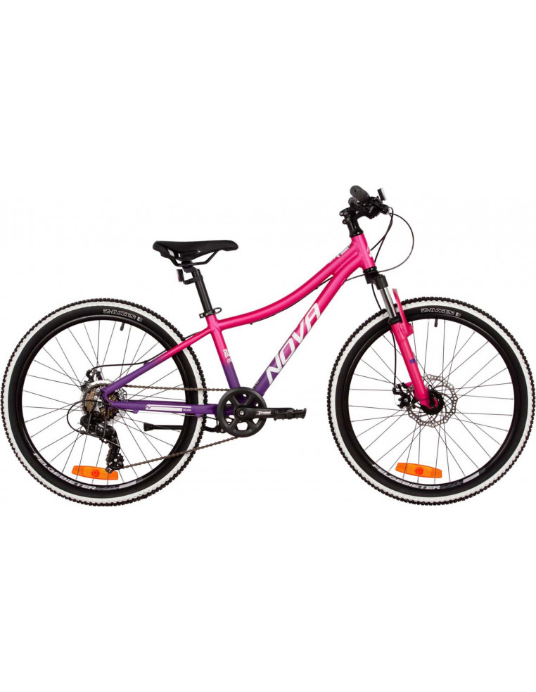 Велосипед 24" NOVATRACK KATRINA 12" 7 скор. Фуксия Фиолетовый 2200000048684 Детские велосипеды Novatrack 28 400 ₽