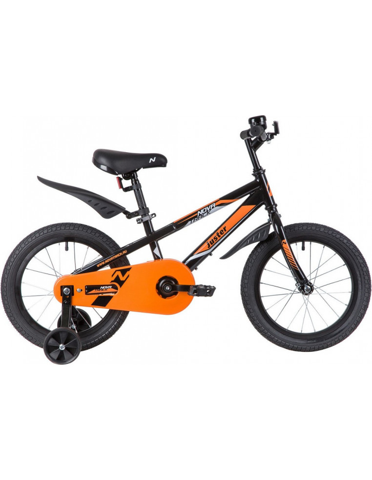 Велосипед 16" NOVATRACK JUSTER Черный 2023 2200000038289 Детские велосипеды Novatrack 10 950 ₽