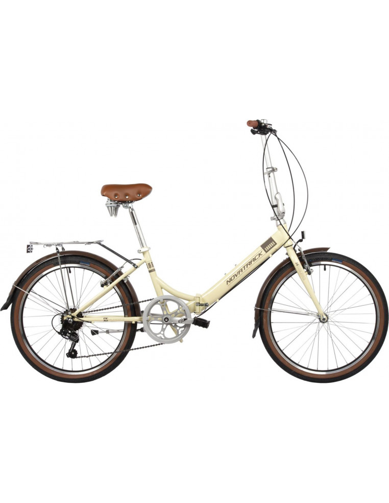 Велосипед 24" NOVATRACK Складной AURORA 6 скор. Бежевый 2200000044464 Дорожные велосипеды Novatrack 28 600 ₽