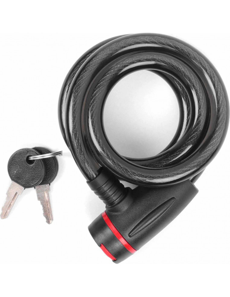 Замок вело VS 8207 black 12*1000мм 2000526501072 Звонки, клаксоны  370 ₽