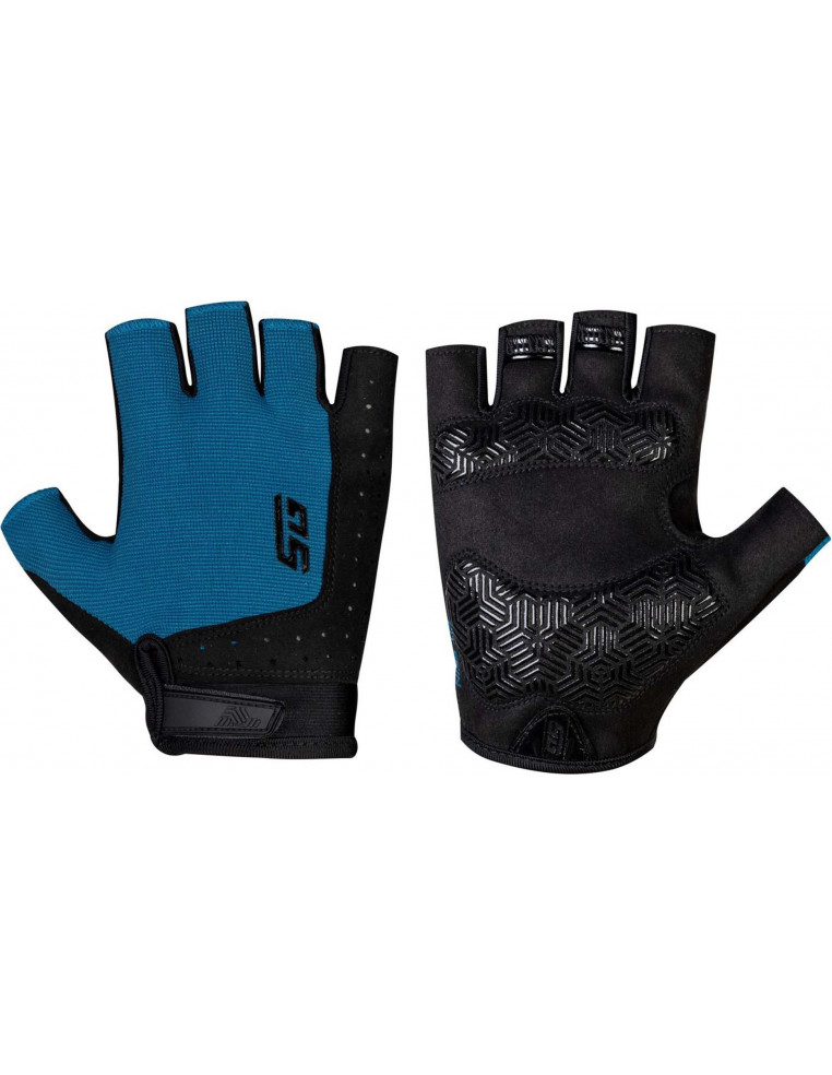 Перчатки вело STG Fit Skin Синий Черный L Х112258-L 4602010781519 Перчатки STG 1 600 ₽
