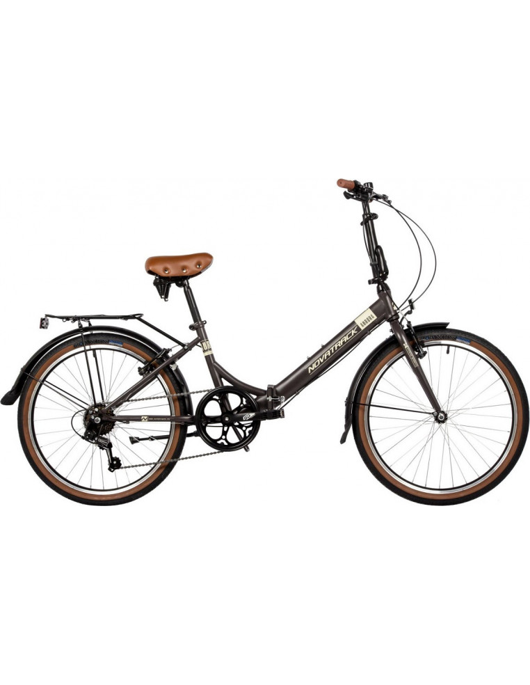 Велосипед 24" NOVATRACK Складной AURORA 6 скор. Коричневый 2200000042316 Дорожные велосипеды Novatrack 28 600 ₽