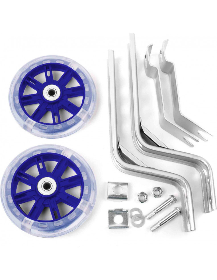 Колеса приставные VINCA HRS 03 blue на 12-20" с подсветкой 2000014404816 Запчасти для велосипедов  900 ₽