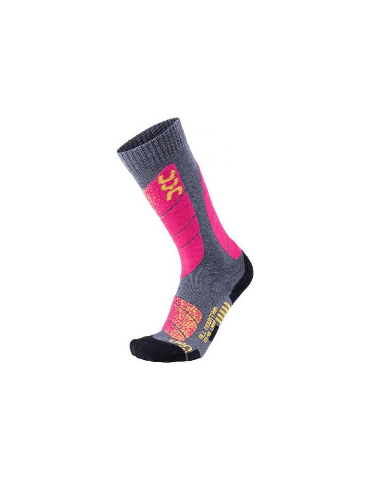 Носки UYN WS SKI ALL MOUNTAIN LADY G943 Medium Grey Melange/Pink Р:39-40 8054216260811 Термоноски UYN 2 390 ₽