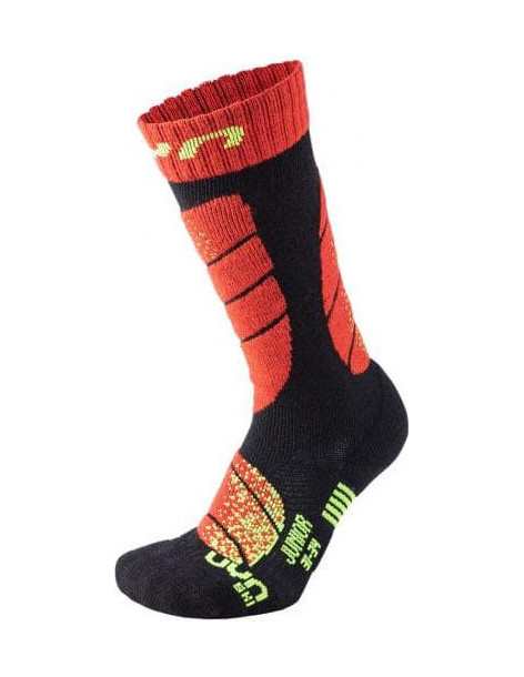 Носки UYN JR SKI JUNIOR B102 Black/Red Р:27-30