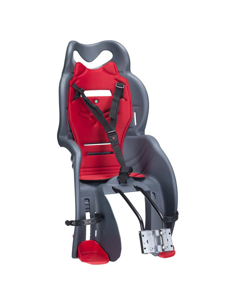 Велокресло HTP 930 Sanbas grey/red 22кг. с креп. на багажник 2200000035714 Велокресла детские VS 5 400 ₽
