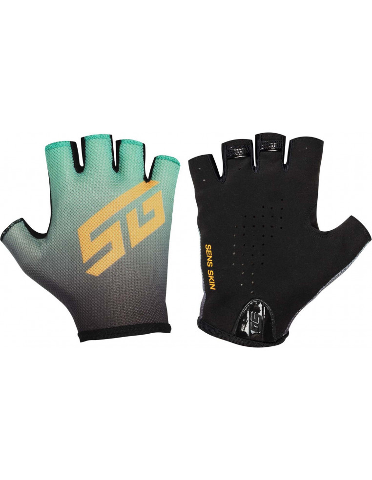 Перчатки вело STG Sens Skin Черный Зеленый M Х112286-M 4602010781793 Перчатки STG 900 ₽