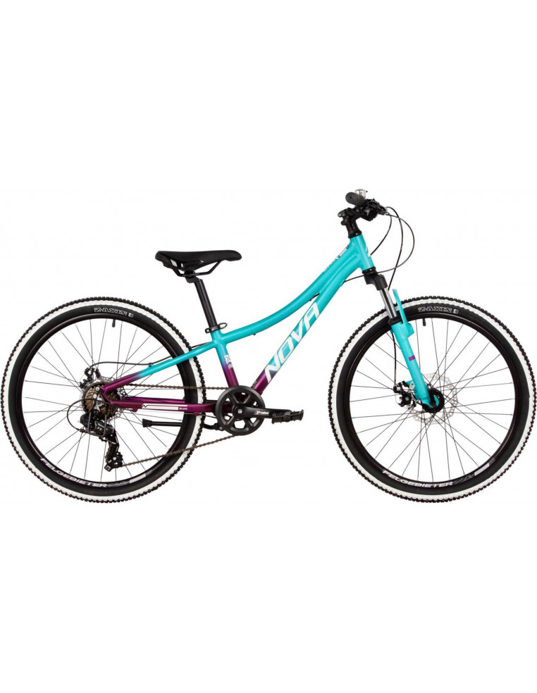 Велосипед 24" NOVATRACK KATRINA 10" 7 скор. Зеленый Фиолетовый 2200000048691 Детские велосипеды Novatrack 28 400 ₽