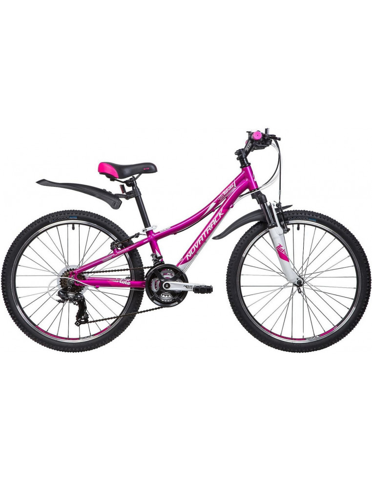 Велосипед 24" NOVATRACK KATRINA 10" 21 скорость, Фиолетовый 2200000026453 Детские велосипеды Novatrack 28 400 ₽