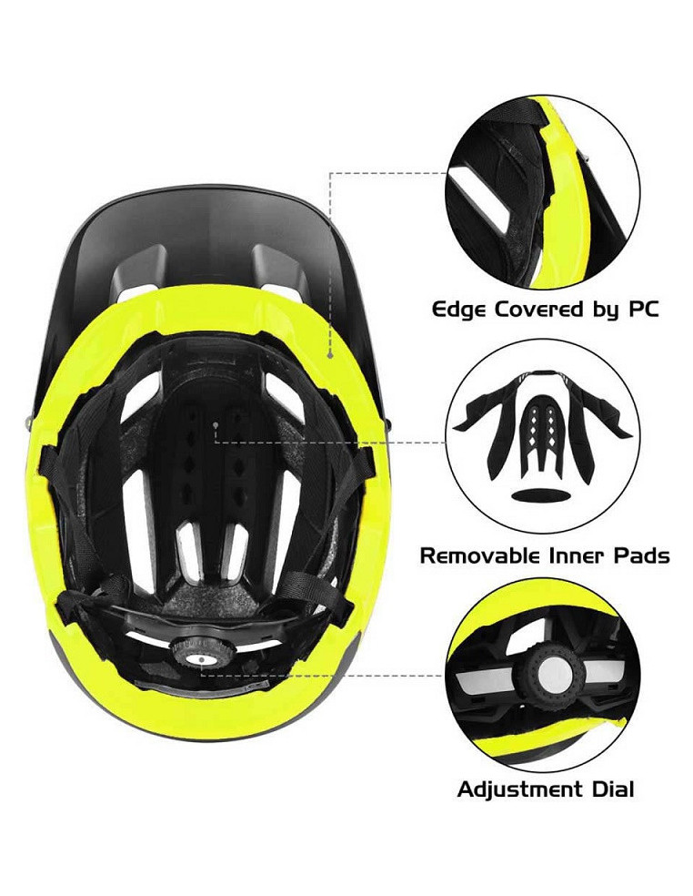 Шлем велосипедный B-RACE Stone II In-Mold MTB Helmet Black / Lime L-XL 8053329962377 Велошлемы B-RACE 7 490 ₽