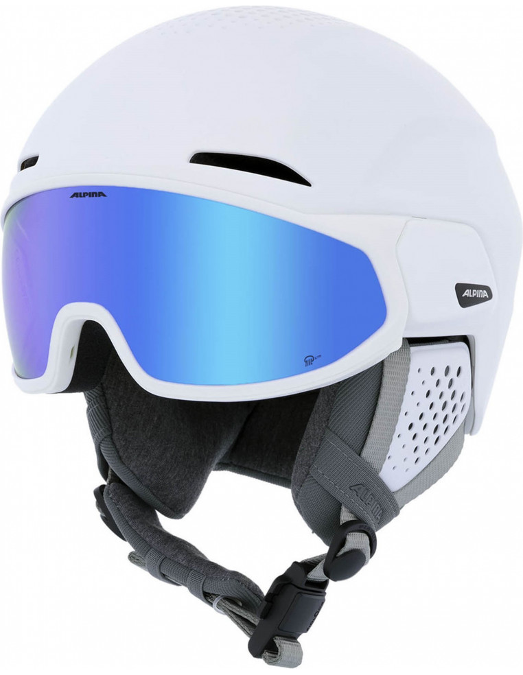 Шлем ALPINA Alto Q-Lite White Matt Blue Revo 55-59 4003692320995 Горнолыжные шлемы ALPINA 28 990 ₽