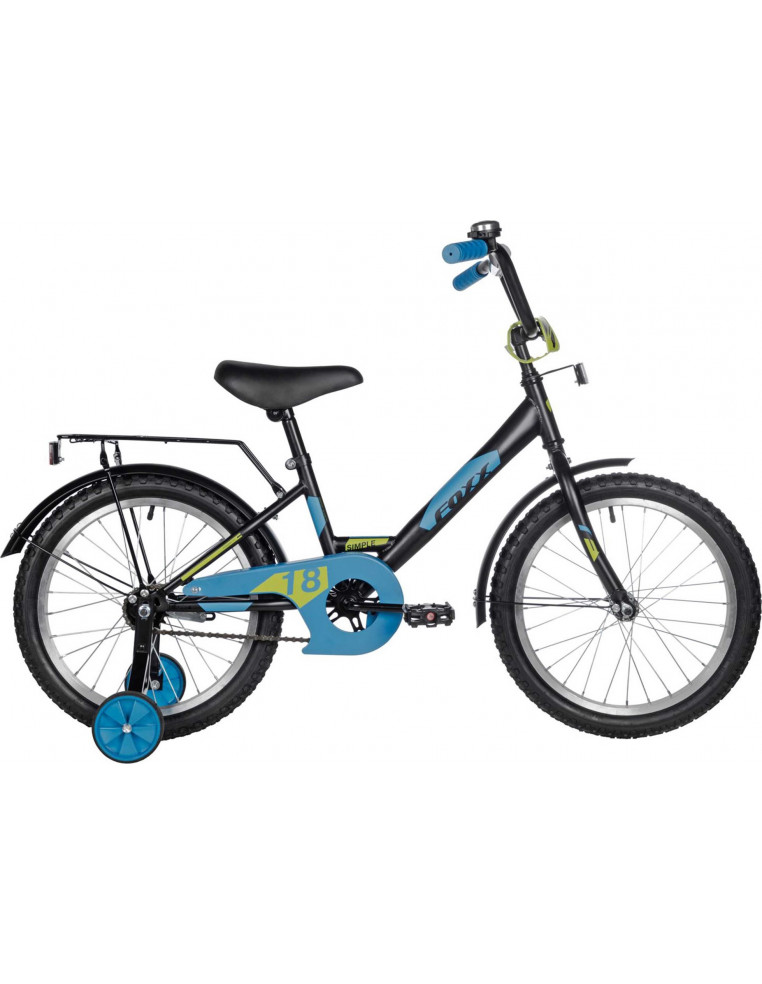 Велосипед 18" FOXX SIMPLE Черный 2200000047915 Детские велосипеды Foxx 9 950 ₽