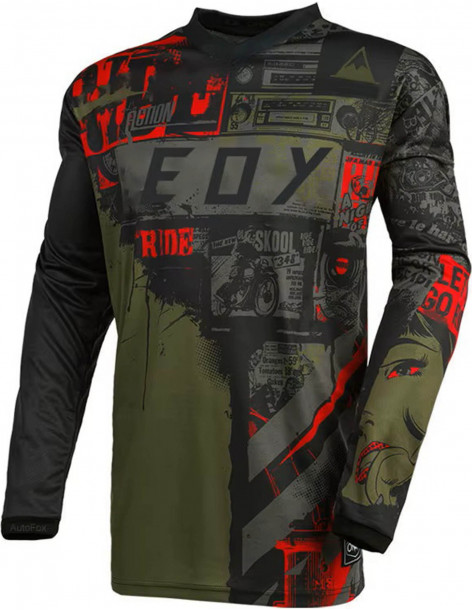 Джерси муж. EOY Jersey MTB велосипедная Green/Black/Red Р:M