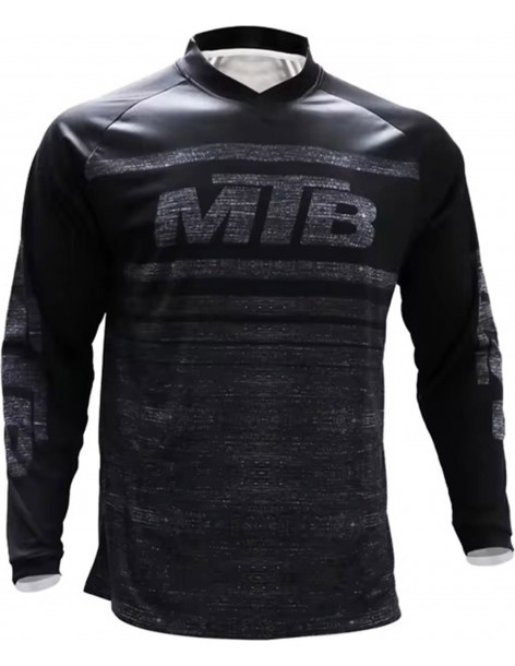 Джерси муж. MTB DH Jersey велосипедная Black/Grey Р:M