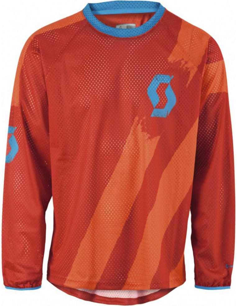 Джерси Scott shirt progressive 10 l sl red/tangerine orange L 7613317112347 Мужская SCOTT 5 400 ₽