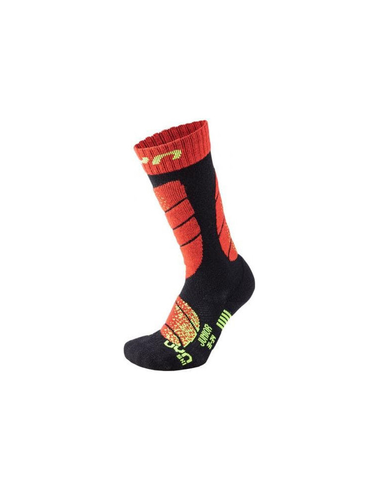 Носки UYN JR SKI JUNIOR B102 Black/Red Р:35-38 8054216261139 Детские термоноски UYN 1 790 ₽