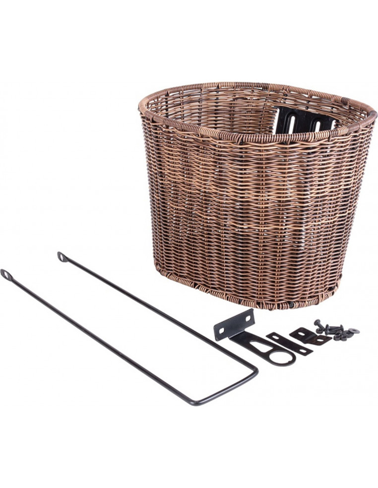Корзина передняя 35x25x26см ручное плетение сталь+пластмасса YD-119 2000091660013 Велоаксессуары TECH TEAM 2 150 ₽