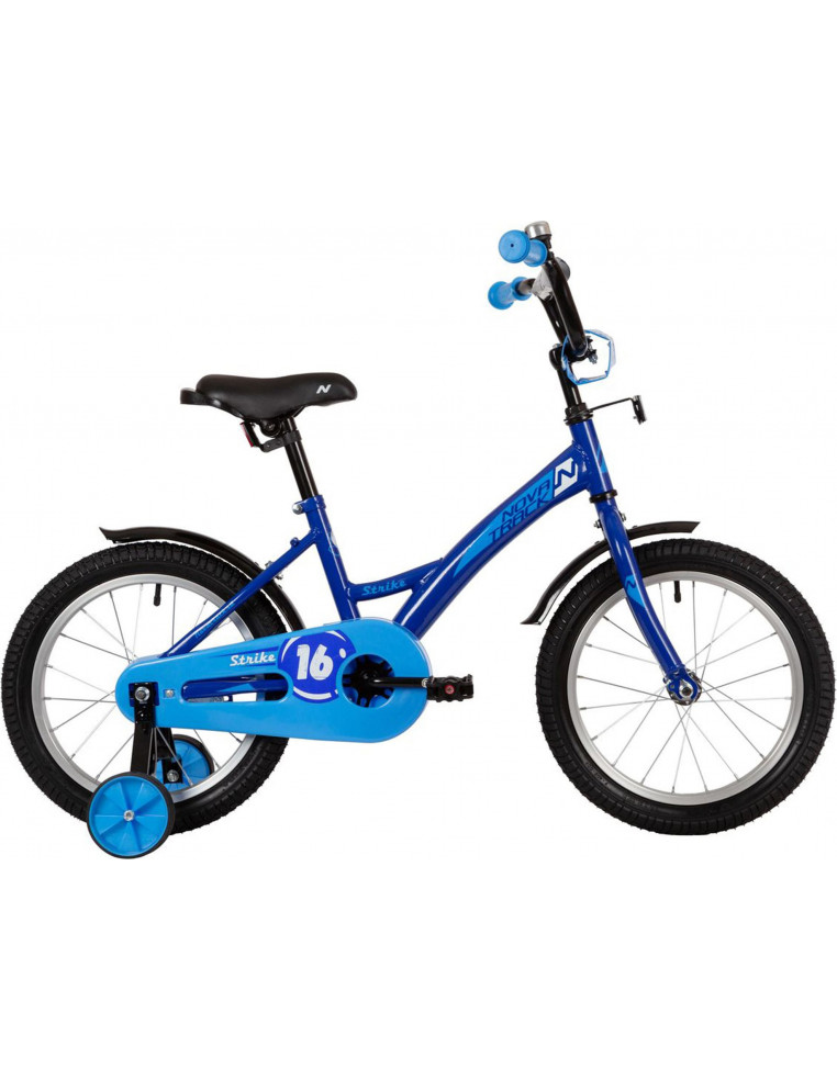 Велосипед 16" NOVATRACK STRIKE Синий 2200000043795 Детские велосипеды Novatrack 8 320 ₽