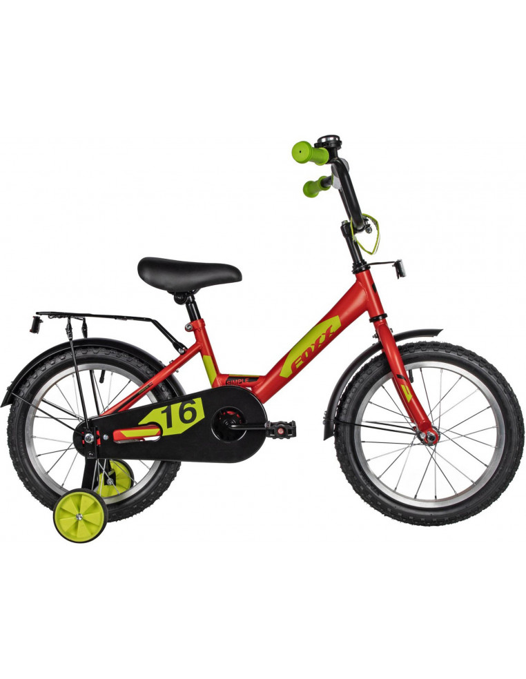Велосипед 16" FOXX SIMPLE Красный 2200000048622 Детские велосипеды Foxx 8 150 ₽