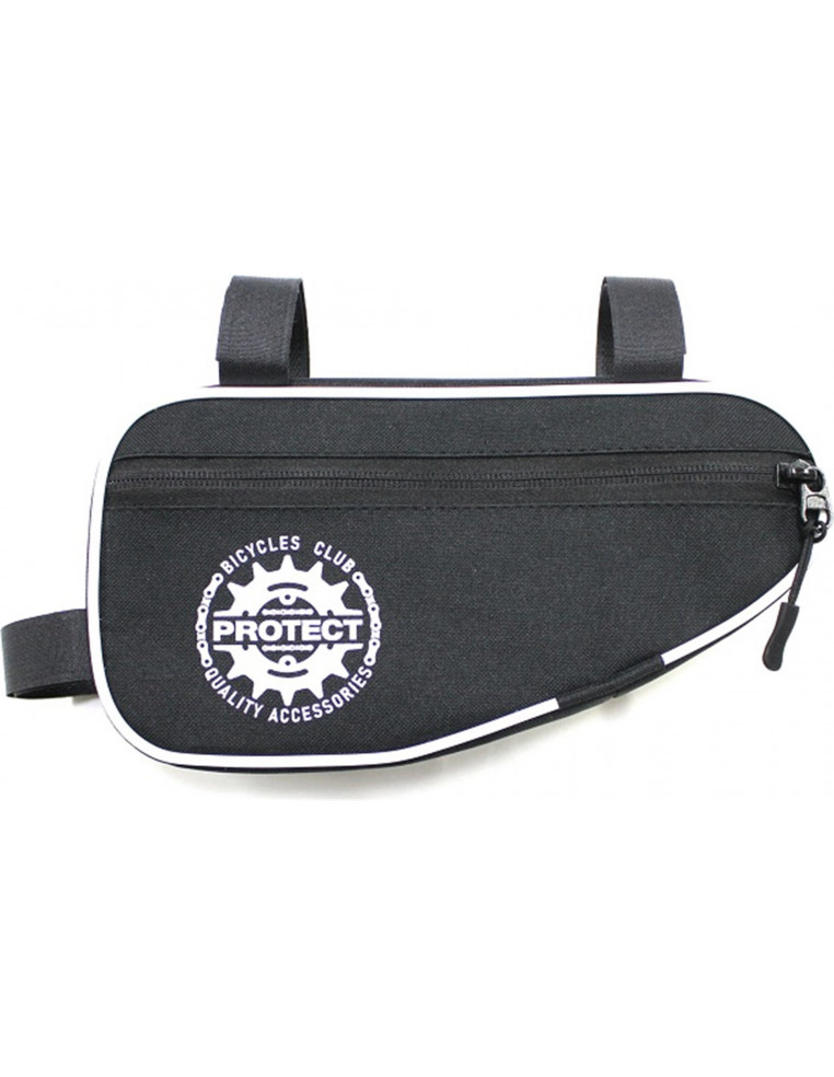 Сумка PROTECT под раму 26х13,5х5см черный/белый 555-201 4650227600550 Сумки вело PROTECT 400 ₽