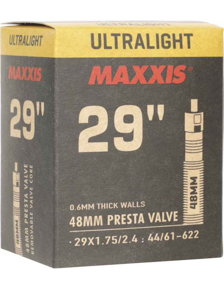 Камера 29"X1.75/2.4 Maxxis 0.6mm FV 48мм 4717784040172 Колеса и покрышки Maxxis 890 ₽