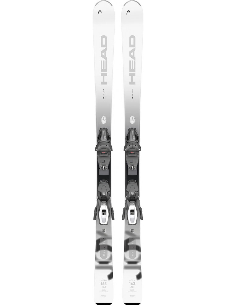 Горные лыжи HEAD e-Real Joy SLR Pro R white grey 153 + JOY 9 GW 2200000045485 Горные лыжи в Уфе HEAD 61 690 ₽