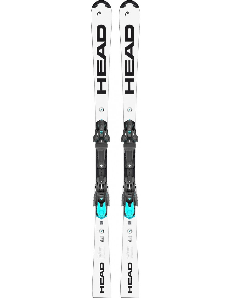 Горные лыжи HEAD WCR e-SL Rebel FIS SW RP WCR 14 white black 165 + ST 16 2200000046390 Горные лыжи в Уфе HEAD 160 990 ₽