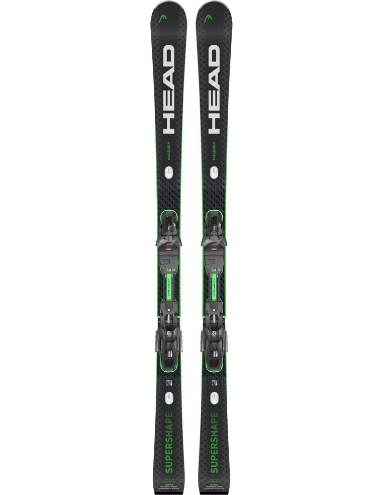 Горные лыжи HEAD Supershape e-Magnum SW BB-PR black green 170 + PRD 12 GW 2200000051479 Горные лыжи в Уфе HEAD 96 890 ₽