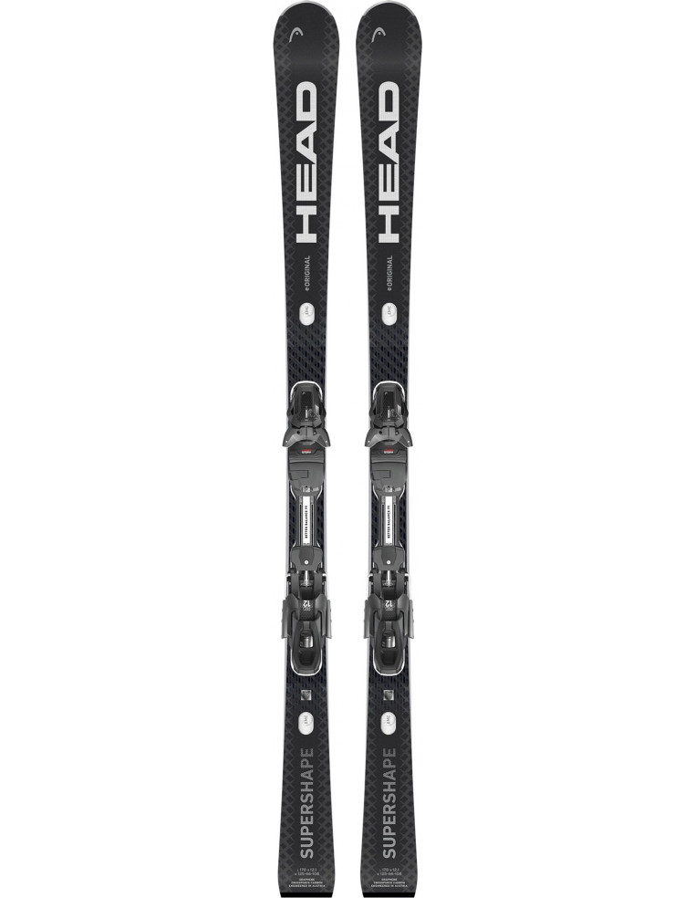 Горные лыжи HEAD Supershape e-Original SW BB-PR black silver 163 + PRD 12 GW 2200000051486 Горные лыжи в Уфе HEAD 96 890 ₽