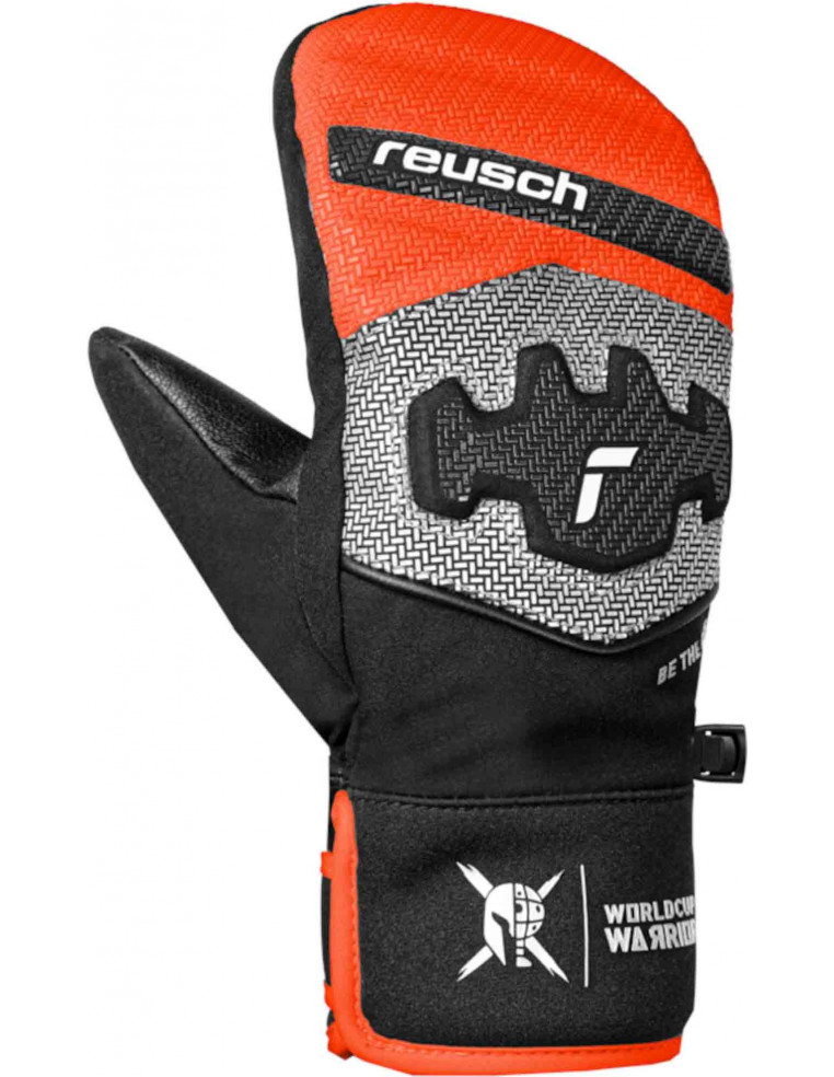 Варежки REUSCH JR Worldcup Warrior Prime R-Tex XT Junior Mitten Black/Silver/Fluo Red P:4.5 4060485610978 Варежки Reusch 8 490 ₽