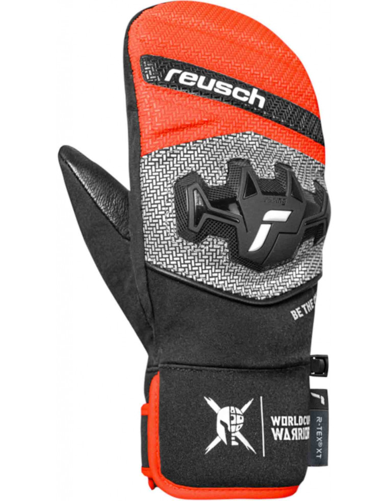 Варежки REUSCH Worldcup Warrior R-Tex XT Junior Mitten Black/Silver/Fluo Red P:7 4060485590584 Варежки Reusch 13 490 ₽