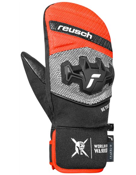 Варежки REUSCH Worldcup Warrior R-Tex XT Junior Mitten Black/Silver/Fluo Red P:7 4060485590584 Варежки Reusch 13 490 ₽