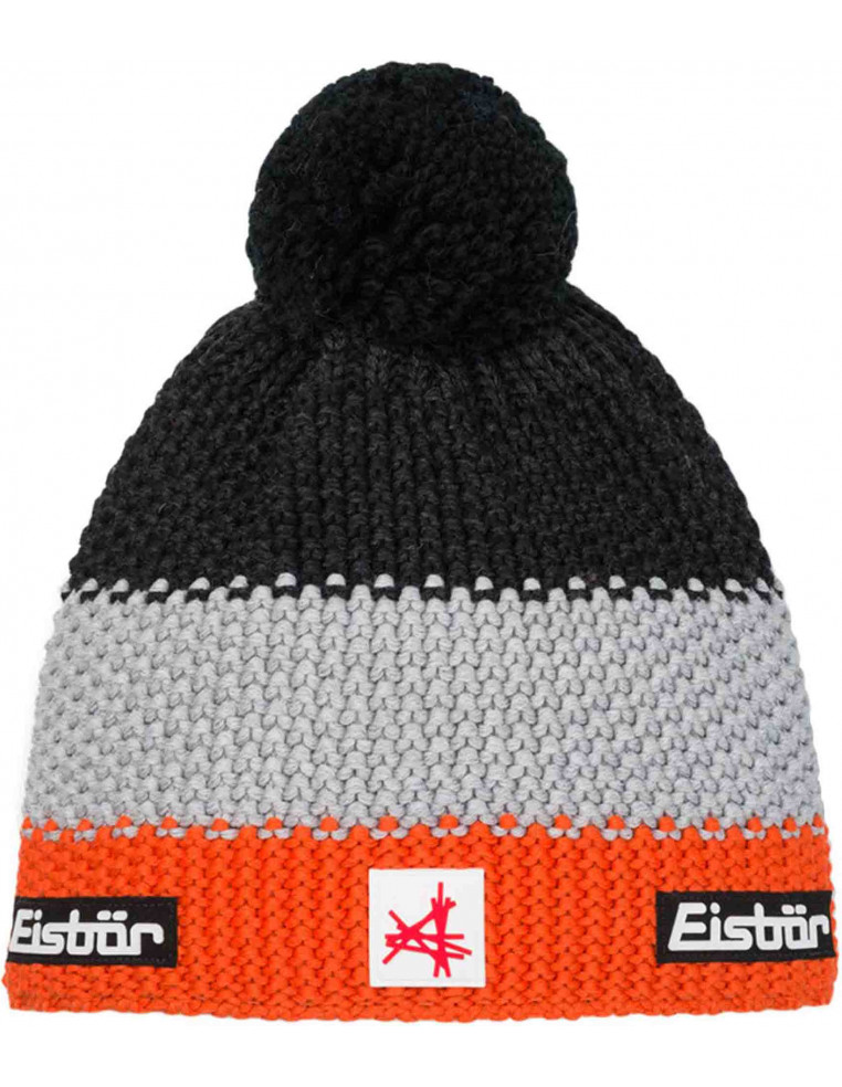 Шапка EISBAR Star Pompon MÜ SA kids d.orange-hellgrau-schwarzmel 71119-054 9008132664627 Шапки EISBAR 6 590 ₽