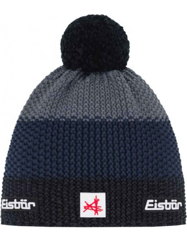 Шапка EISBAR Star Pompon MÜ SA schwarzmel-d.cobalt-anthrazit 33172-786 9008132664245 Шапки EISBAR 6 990 ₽