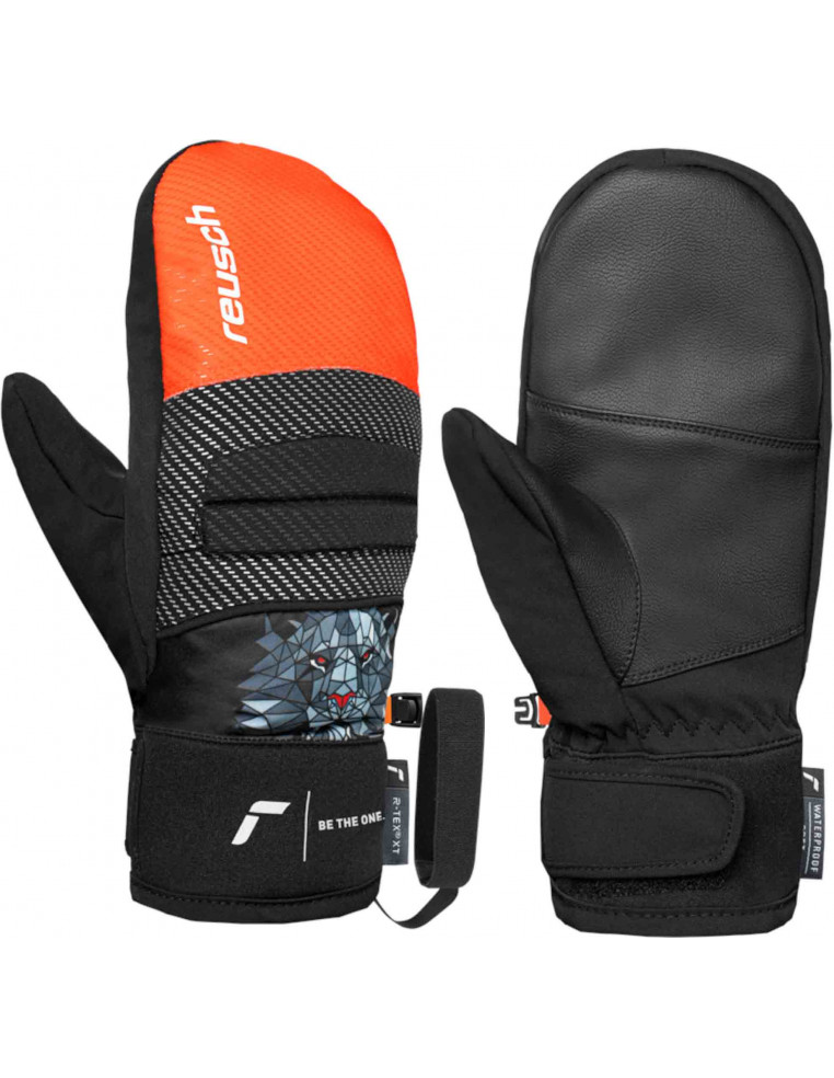 Варежки REUSCH JR Warrior R-Tex XT Junior Mitten Black/Silver/Fluo Red P:4 4060485595640 Перчатки, Варежки Reusch 6 490 ₽