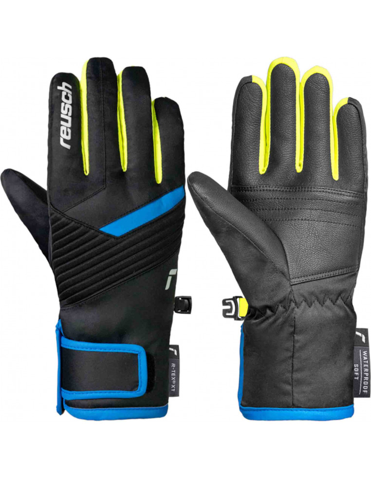 Перчатки REUSCH Dan R-Tex XT Junior Black/Brilliant Blue/Safety Yellow P:6.5 4060485597354 Перчатки Reusch 4 290 ₽