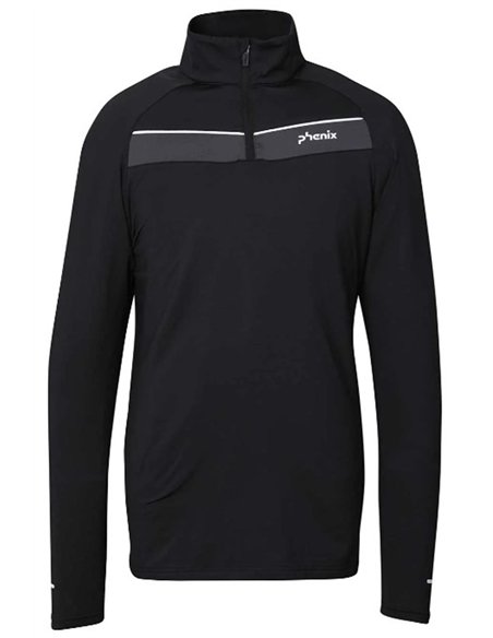 Пулон мужской PHENIX Time Space 1/2 Zip Tee Black P:L 4582642274866 Средний слой PHENIX 6 970 ₽