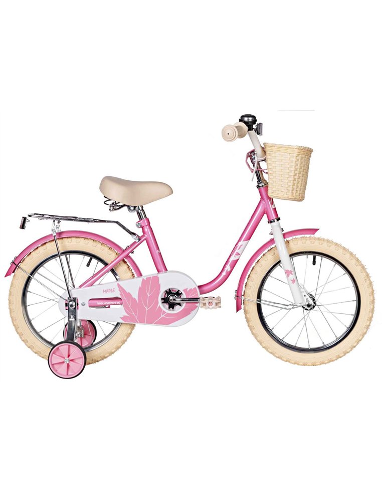 Велосипед 16" NOVATRACK MAPLE Розовый 2200000055651 Детские велосипеды Novatrack 9 390 ₽